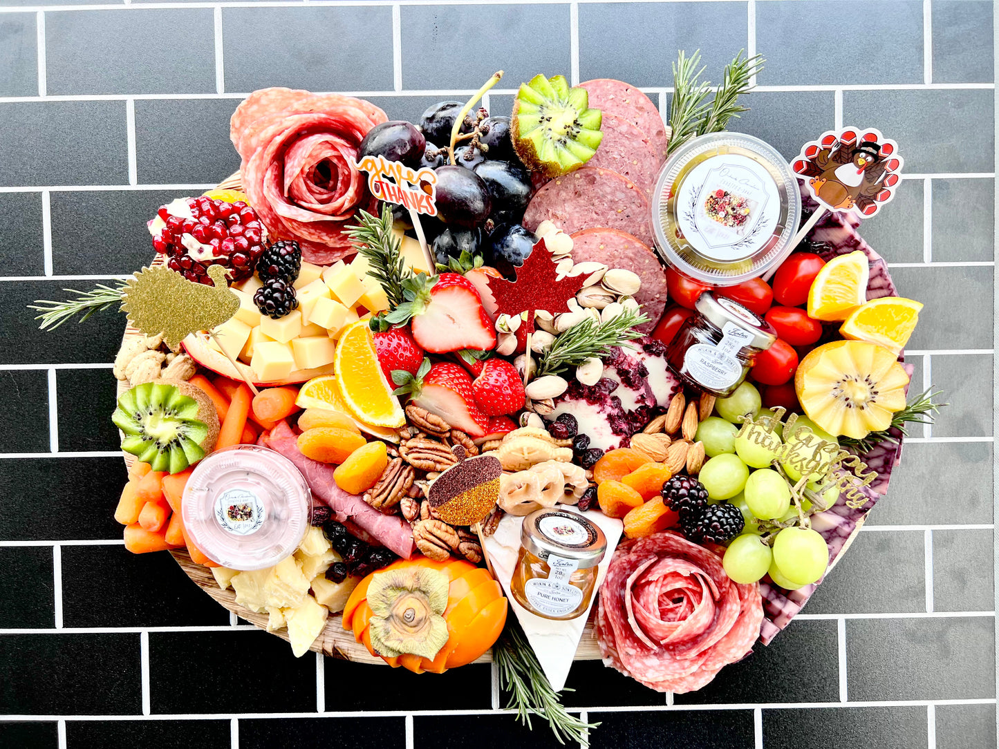 Happy Thanksgiving, seasonal fruit 